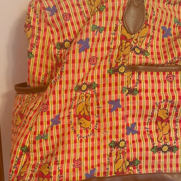 Vintage Winnie the Pooh Yellow and Pink Tote Bag - Picture 3 of 16